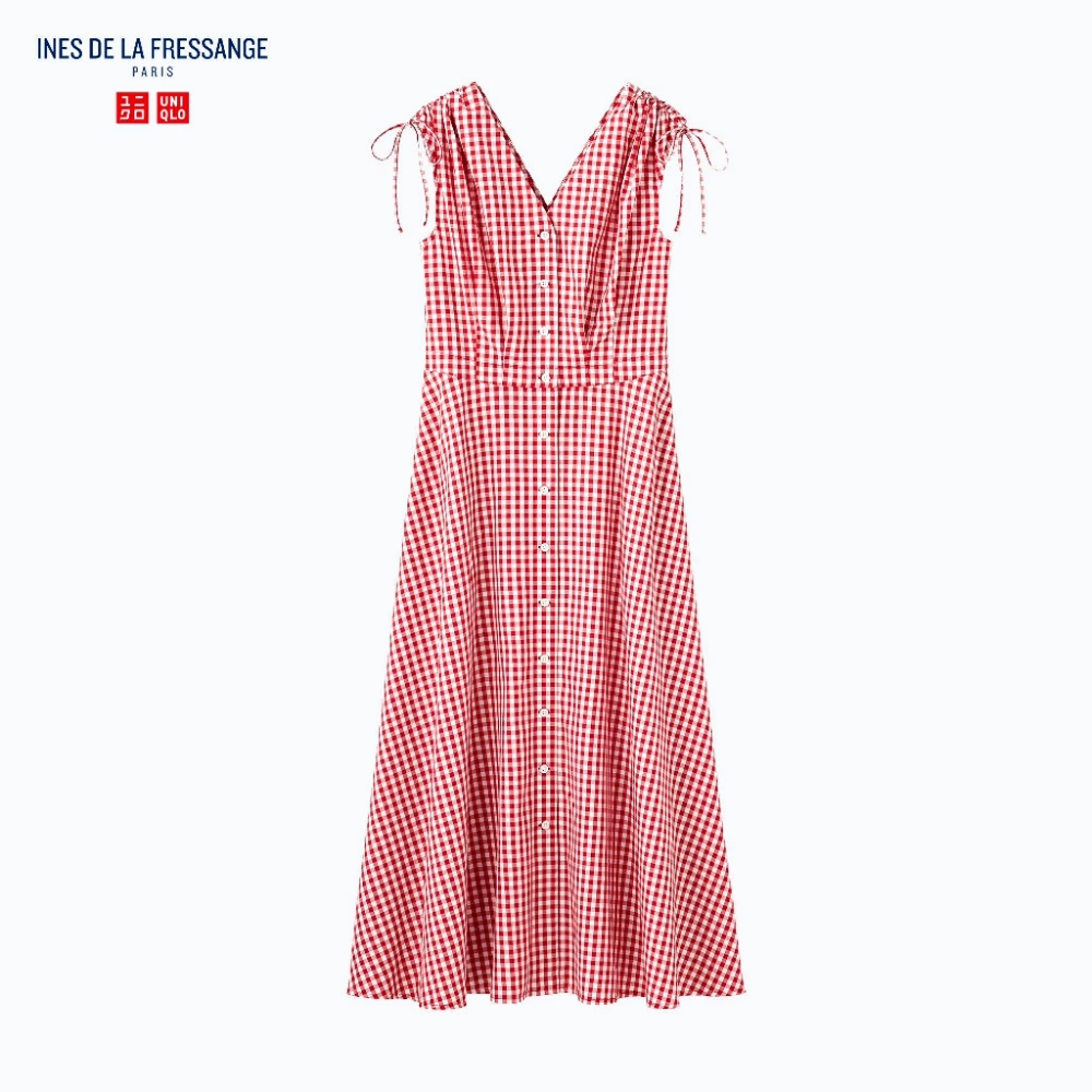 Uniqlo x Ines De La Fressange Gingham Maxi Dress